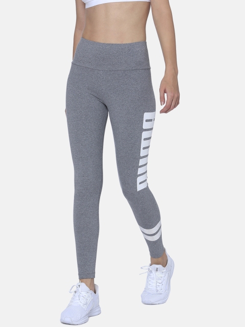 

Puma Women Grey Melange Active Swagger Solid Tights