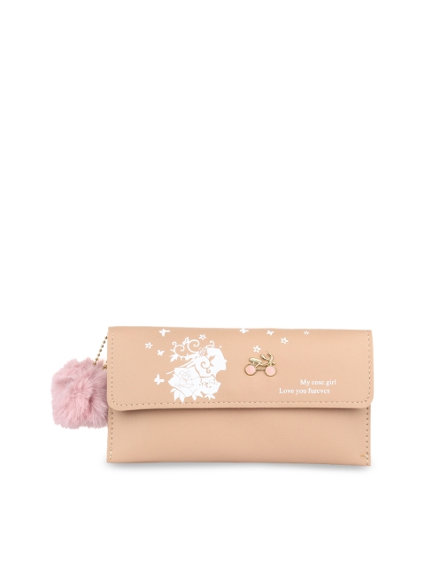 

LONDON FASHION hob Beige Printed Envelope Clutch