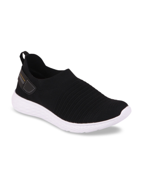 

Franco Leone Men Black Mesh Running Shoes