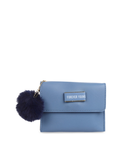

LONDON FASHION hob Blue Solid Envelope Clutch
