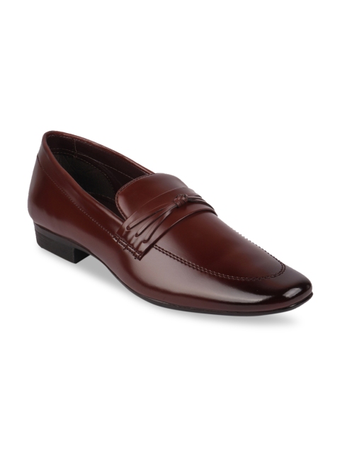 

Franco Leone Men Solid Formal Slip-On Shoes, Tan