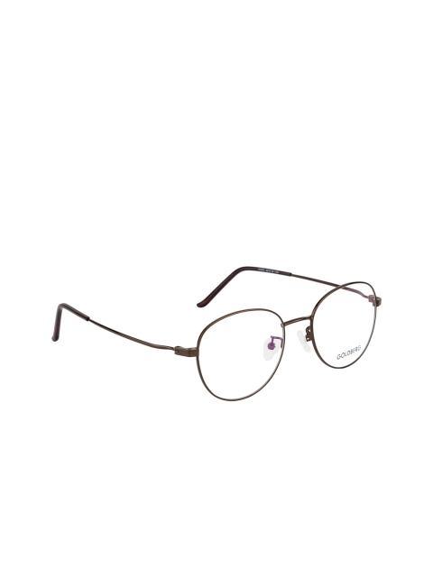 

Gold Berg Unisex Bronze-Toned Solid Full Rim Oval Frames