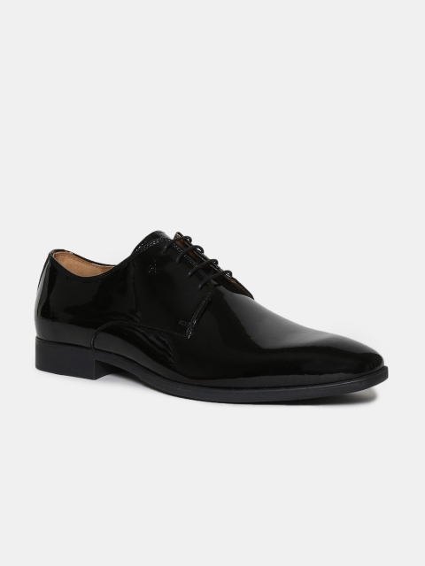 

Arrow Men Solid Leather Formal Derbys, Black