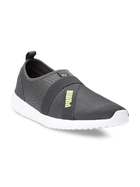 

Puma Men Grey Slip-On Sneakers
