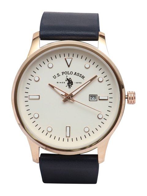 

U.S. Polo Assn. Men White Analogue Watch USAT0144, Off white