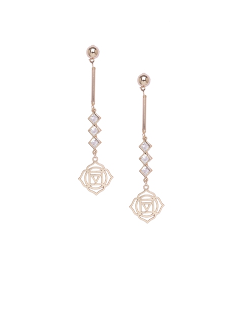 DIVA WALK Gold-Plated Handcrafted Drop Earrings