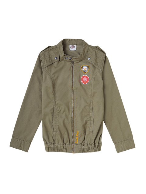 

Cub McPaws Boys Olive Green Solid Tailored Jacket