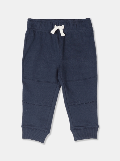 

The Childrens Place Boys Navy Blue Regular Fit Solid Joggers