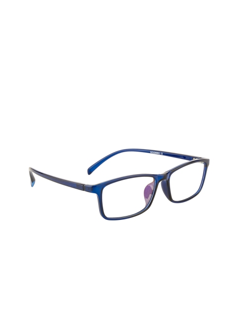 

Gold Berg Unisex Blue Solid Full Rim Rectangle Frames