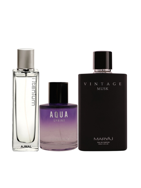 

Ajmal Unisex Set of 3 Perfumes 100ml, White