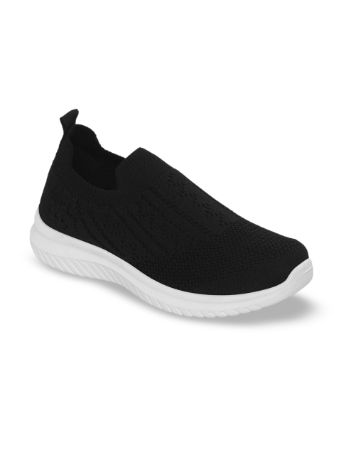 Truffle Collection Women Black Slip-On Sneakers