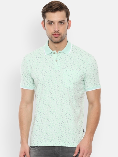 

Van Heusen Sport Men Green Printed Polo Collar T-shirt
