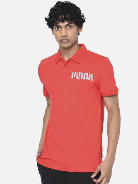 

Puma Men Red Printed Graphic Polo VII T-shirt