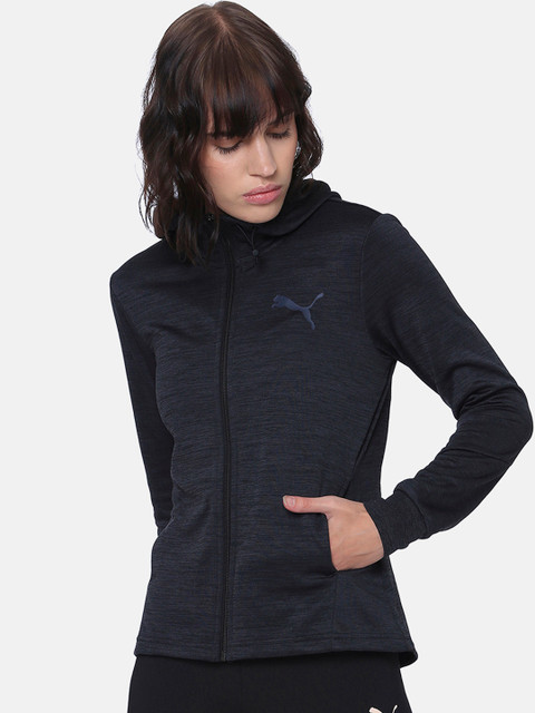 

Puma Women Black Solid Sporty Sweat Jacket_MFO