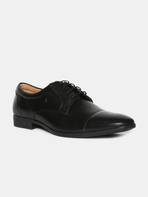 

Arrow Men Solid Leather Formal Derbys, Black