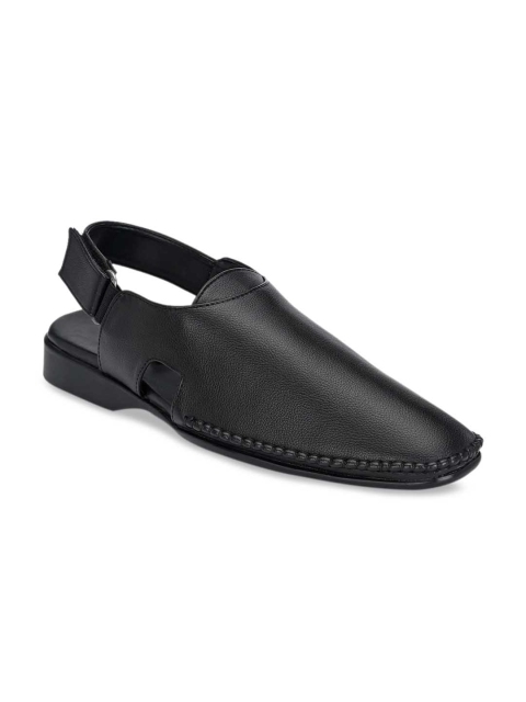 

Ferraiolo Men Black Leather Sandals