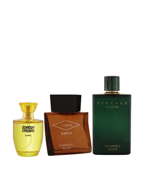 

Ajmal Unisex Set of 3 Perfumes 100ml, Yellow