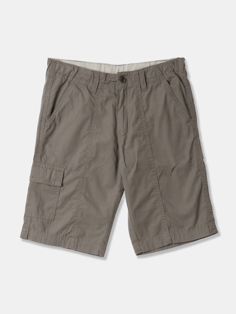 

Cherokee Boys Brown Solid Regular Fit Cargo Shorts
