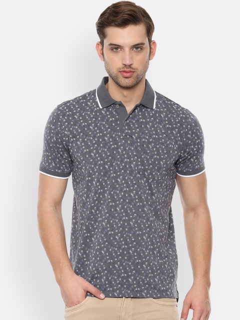 

Van Heusen Sport Men Grey Printed Polo Collar T-shirt