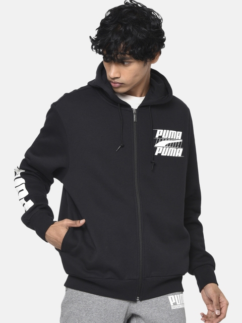 

Puma Men Black Printed Rebel Bold Sporty Jacket