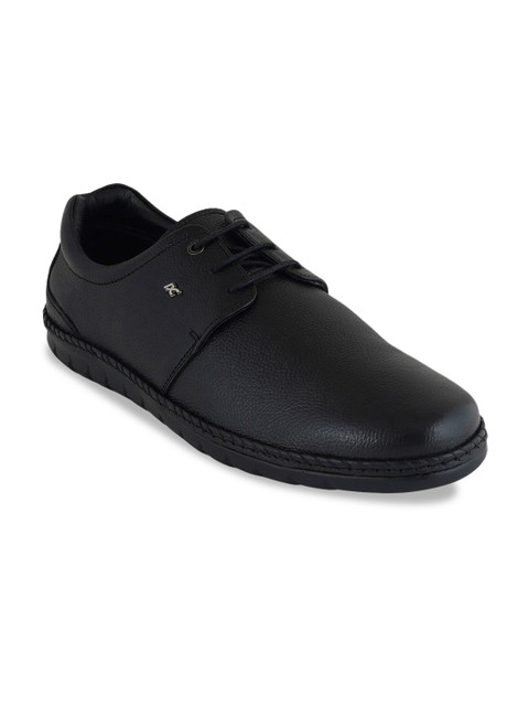 

Pelle Albero Men Textured Leather Formal Derbys, Black