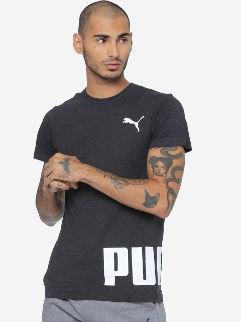 

Puma Men Grey Printed Round Neck Sized Up Shift T-shirt