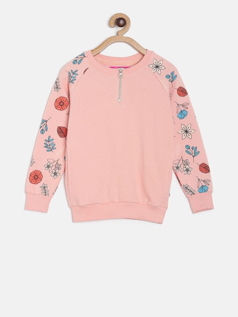 

TALES & STORIES Girls Pink Printed Sweatshirt