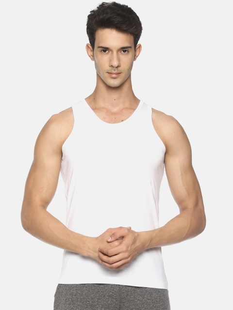

Soul Space Men White Solid Organic Cotton Innerwear Vest MIW-8015