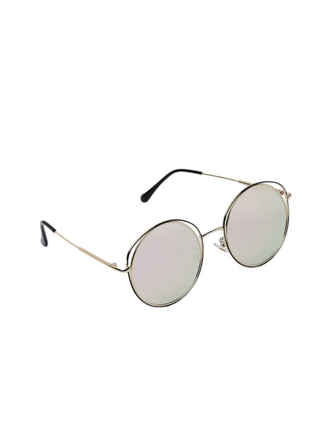 

MARC LOUIS Women Mirrored Oval Sunglasses 4003 C1, Grey