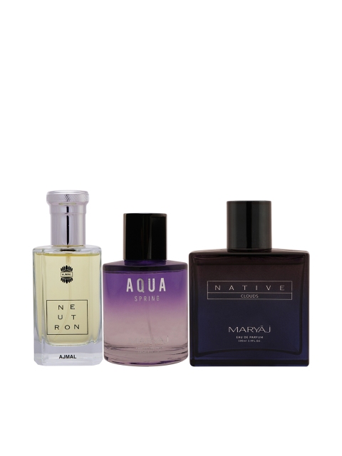 

Ajmal Unisex Set of 3 Perfumes 100ml, White