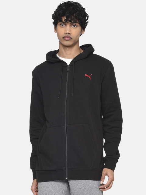 

Puma Men Black Solid Sporty Track Jacket