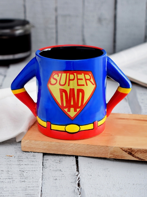 

Archies Blue & Red Ceramic Super Dad Coffee Mug