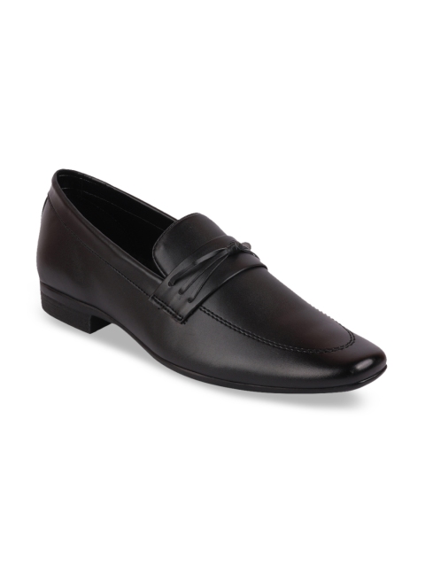 

Franco Leone Men Solid Formal Slip-On Shoes, Black
