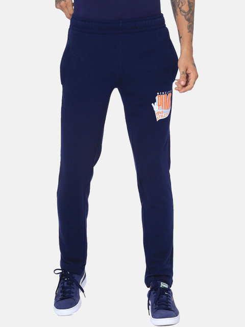 

Puma Men Navy Blue Graphic Print II Track Pants