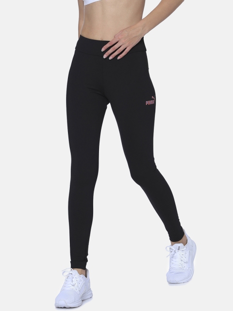 

Puma Women Black Graphic I Solid Tights
