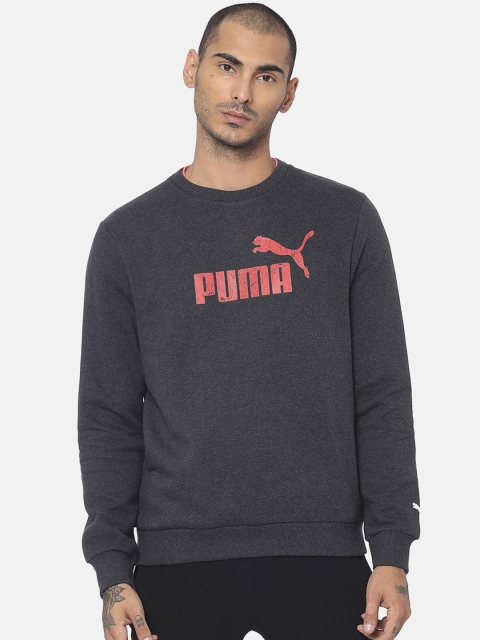 

Puma Men Grey Crew Sweat Printed Sweatshirt