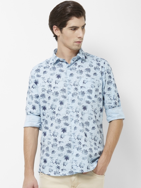 

Integriti Men Blue Slim Fit Printed Casual Shirt