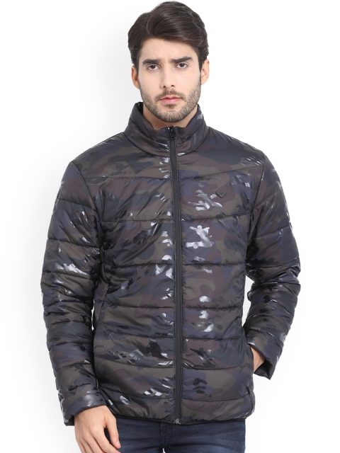 

t-base Men Black Printed Lightweight Puffer Jacket