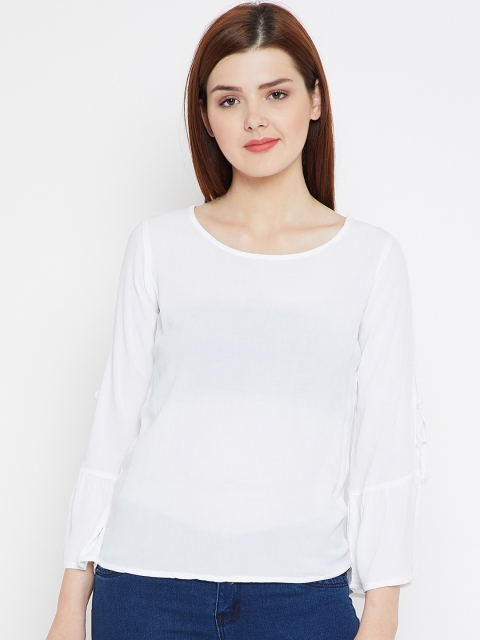 

Toshee Women White Solid Top