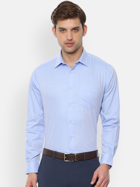

Van Heusen Men Blue Regular Fit Solid Formal Shirt