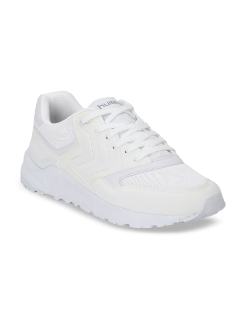 

hummel Unisex White Textile Training or Gym Shoes