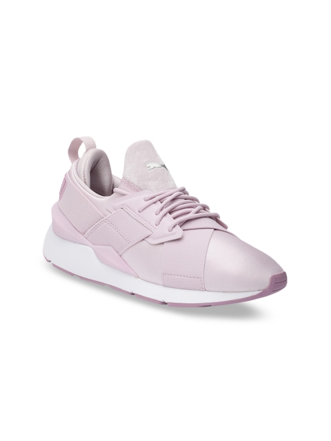 

Puma Women Pink Muse Satin II Sneakers