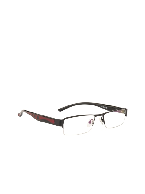 

Gold Berg Unisex Black Solid Half Rim Rectangle Frames GB-193
