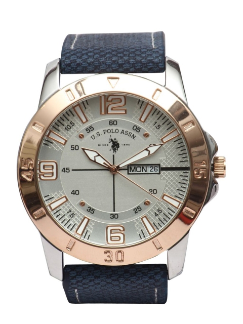 

U.S. Polo Assn. Men Silver-Toned Analogue Watch USAT0140