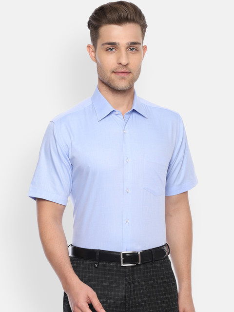 

Van Heusen Men Blue Regular Fit Solid Formal Shirt