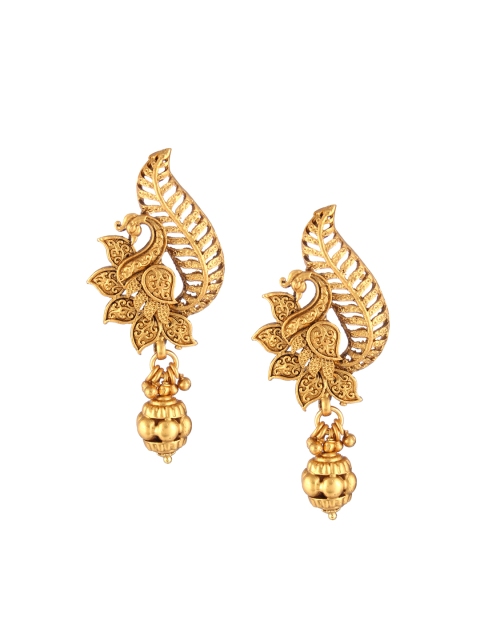 

Adwitiya Collection Gold Plated Classic Drop Earrings