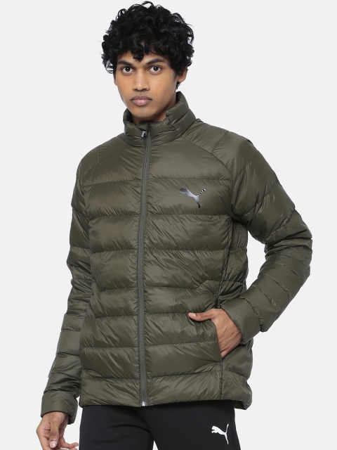 

Puma Men Green PWRWarm packLITE 600 DOWN Solid Puffer Jacket