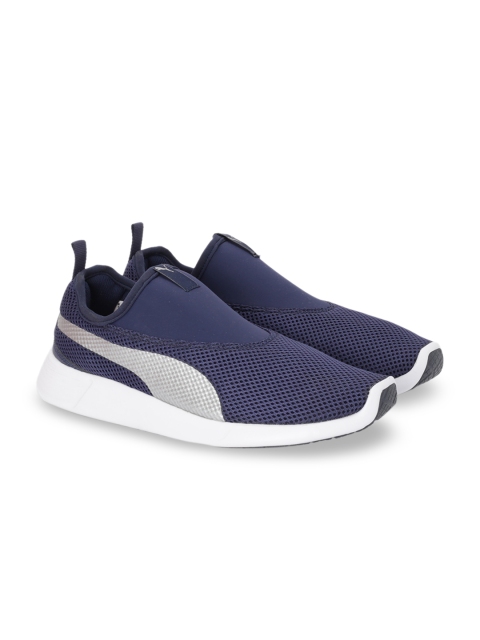 

Puma Unisex Navy Blue Textile Running Shoes