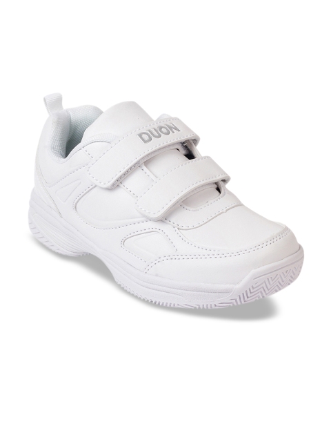 

Kittens White Slip-On School Shoes