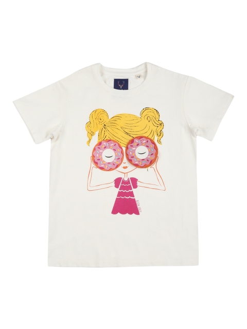 

Allen Solly Junior Girls White Printed Top